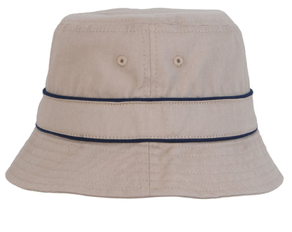Cotton Bucket Hat with Trim