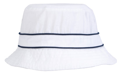 Cotton Bucket Hat with Trim