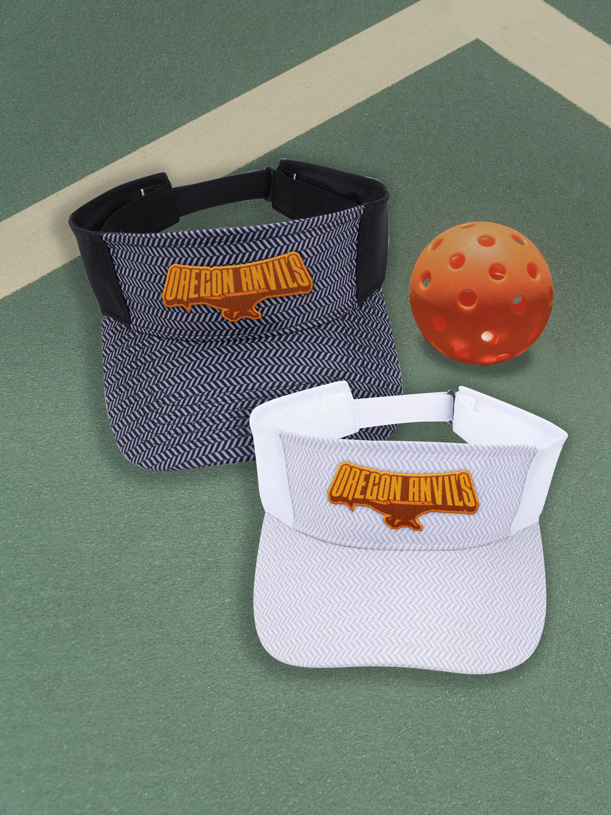 Black/Gray Koozie® Herringbone Visor