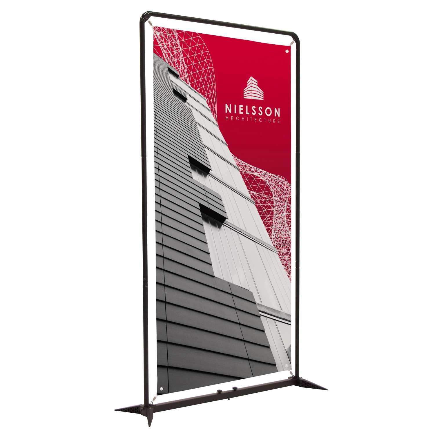 4.5' FrameWorx Banner Display Kit (Single-Sided, 13 oz. Smooth Scrim Vinyl)
