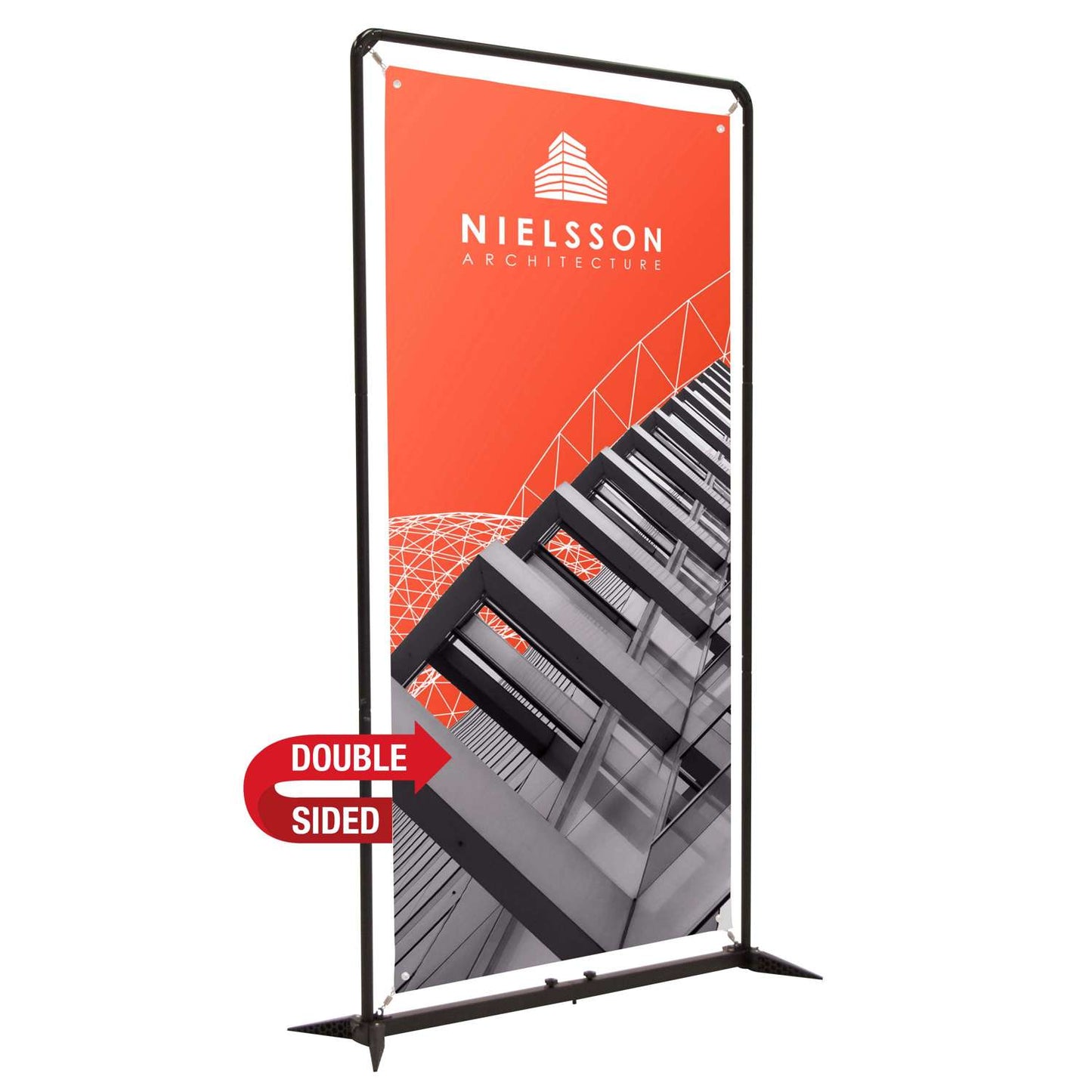 4.5' FrameWorx Banner Display Kit (Double-Sided, 13 oz. Smooth Scrim Vinyl)