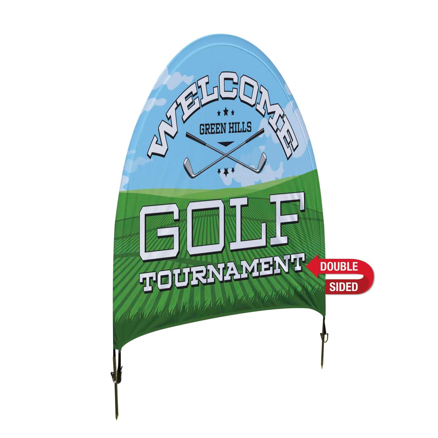 5' W X 4'H Sunrise Lawn Double-Sided Kit