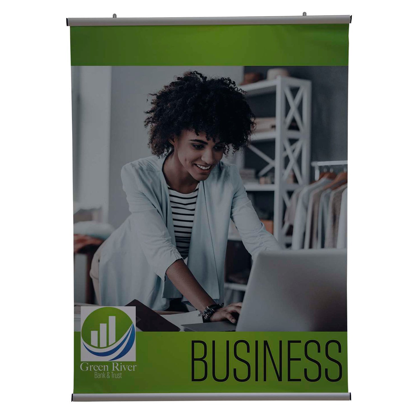 36" x 48" EasySnap Hanging Banner Kit - 13 oz. Vinyl (Double-Sided)