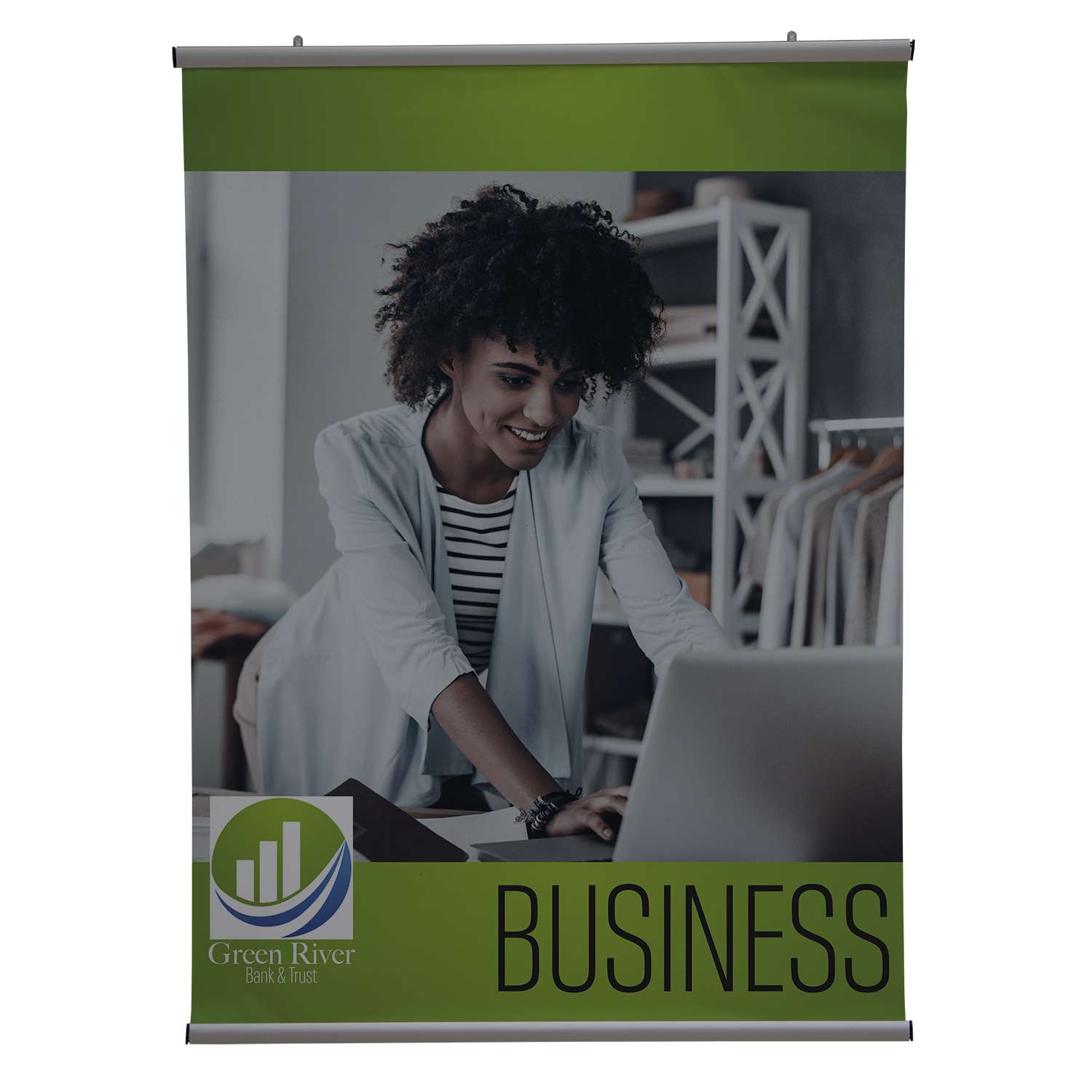 36" x 48" EasySnap Hanging Banner Kit - 13 oz. Vinyl (Double-Sided)
