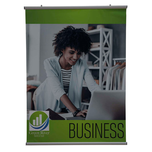 36" x 48" EasySnap Hanging Banner Kit - 13 oz. Vinyl (Double-Sided)