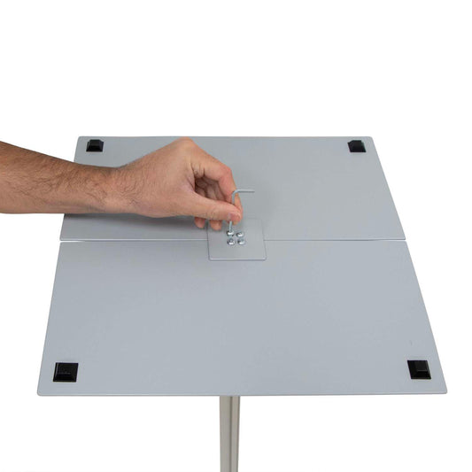 Wayfinding Rectangle Sign Post Kit (with Eight Double-Sided Imprinted Signs)