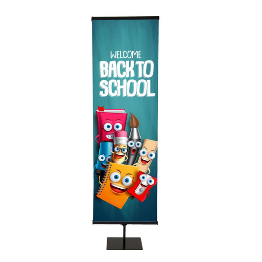 24" Everyday Snap Rail Banner Display Double-Sided Kit