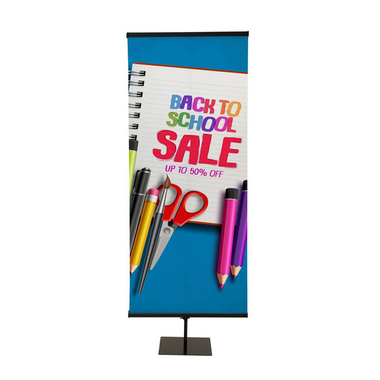 30" Everyday Snap Rail Banner Display Double-Sided Kit