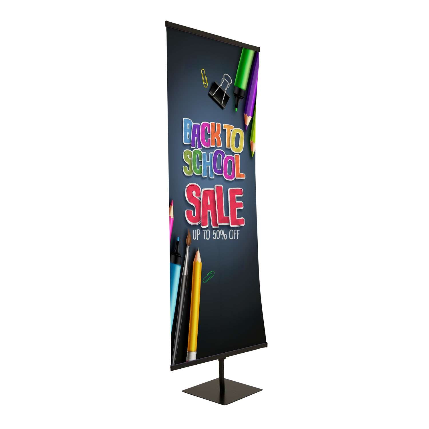 30" Everyday Snap Rail Banner Display Single-Sided Kit