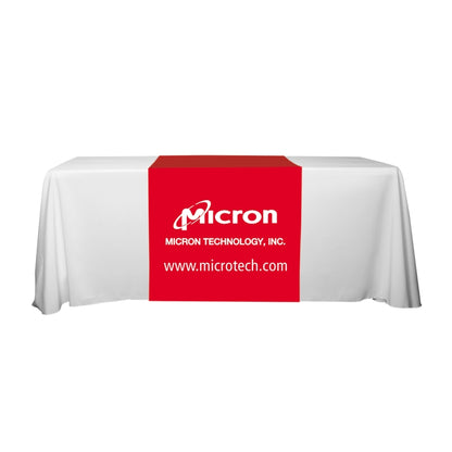 "Roger Six" 60" L Table Runners (Spot Color Print) / Accommodates 3 ft Table and Larger