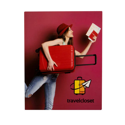 11"W X 14"H Glossy Aluminum Print with Shadow Mount