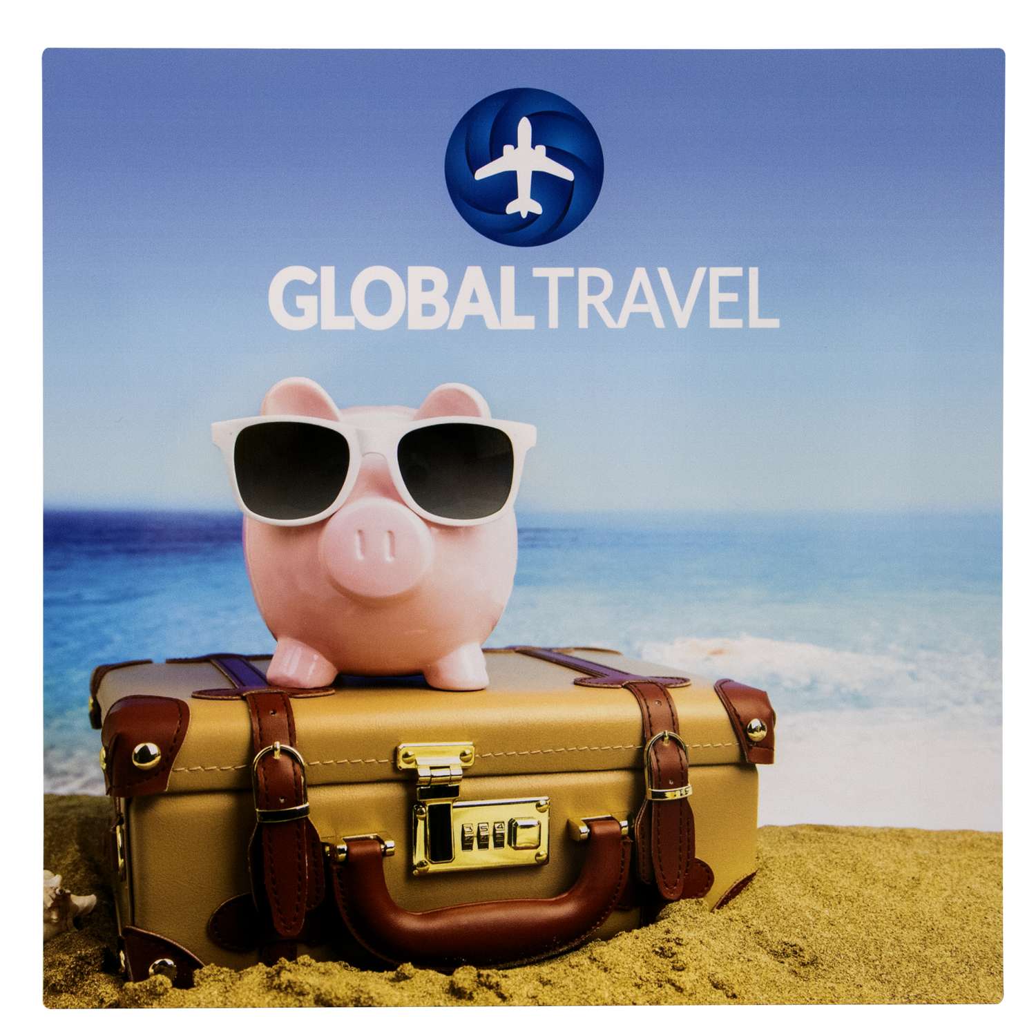 16"W X 16"H Glossy Aluminum Print