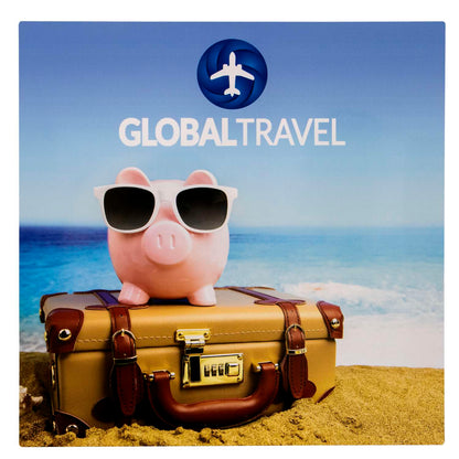 16"W X 16"H Glossy Aluminum Print