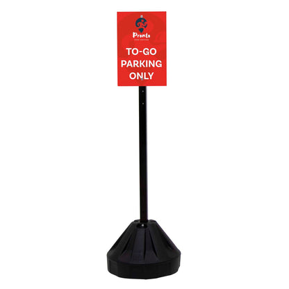 60" Rover Portable Sign Post Single-Sided Kit