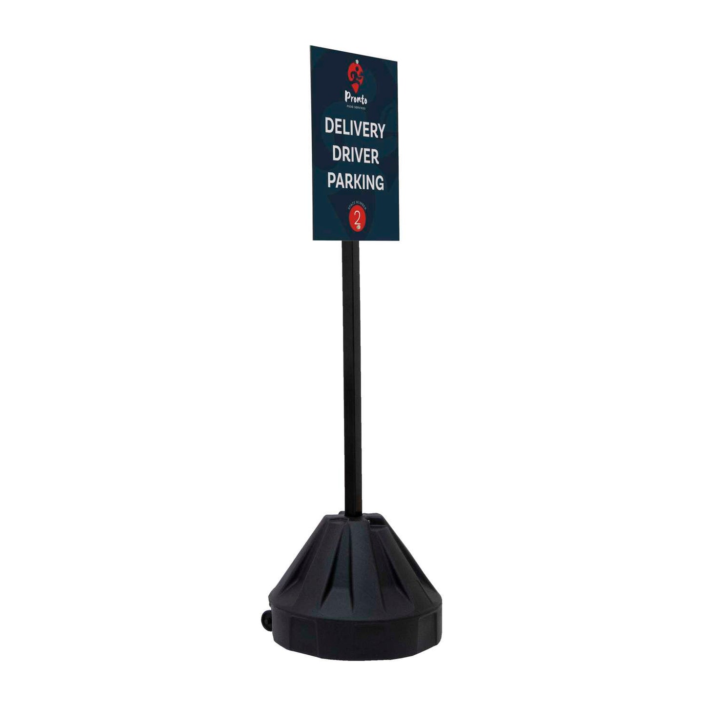 72" Rover Portable Sign Post Single-Sided Kit