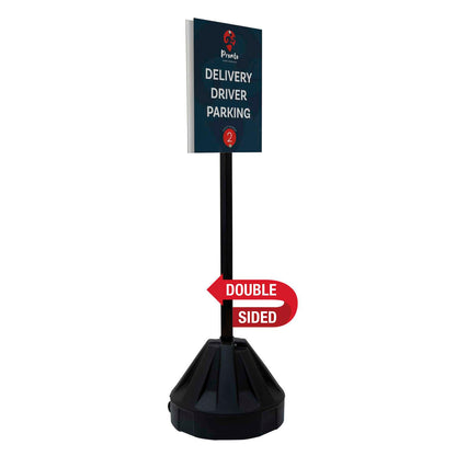 72" Rover Portable Sign Post Double-Sided Kit