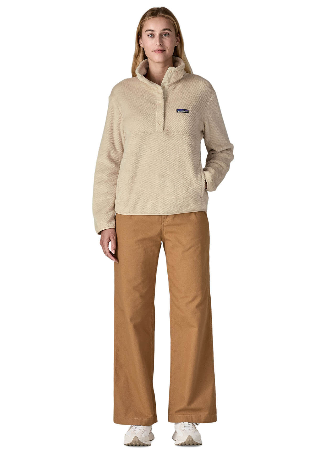 Patagonia Women's Re-Tool Half Snap Pullover - Dark Natural - XXS