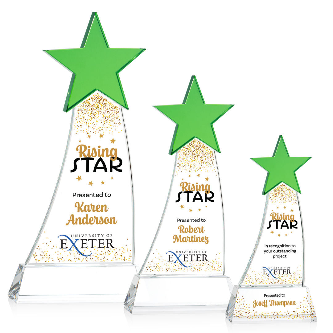 Manolita VividPrint™ Award - Green/Clear