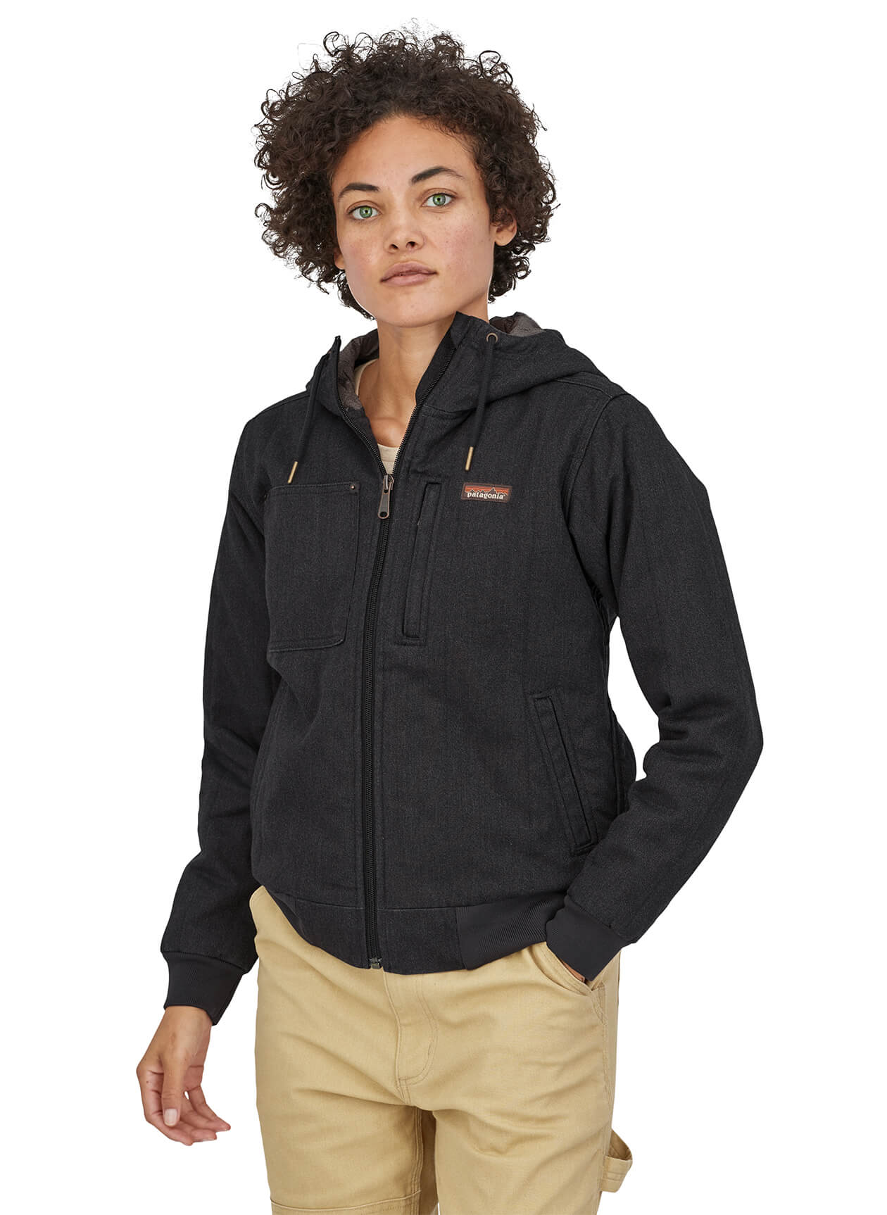 Patagonia Women's All Seasons Bomber Hooded Jacket - Ink Black - XS