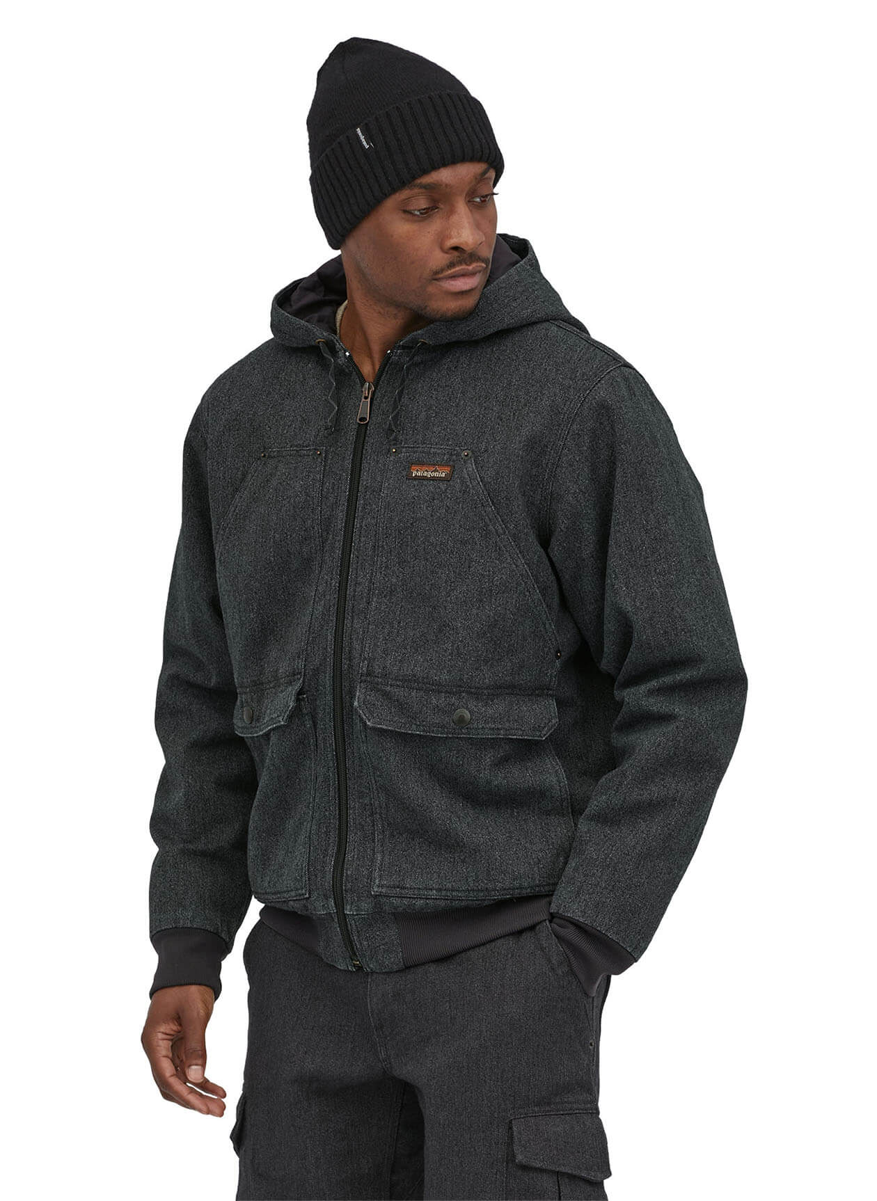 Patagonia Men's Iron Forge Hooded Jacket - Ink Black - SM