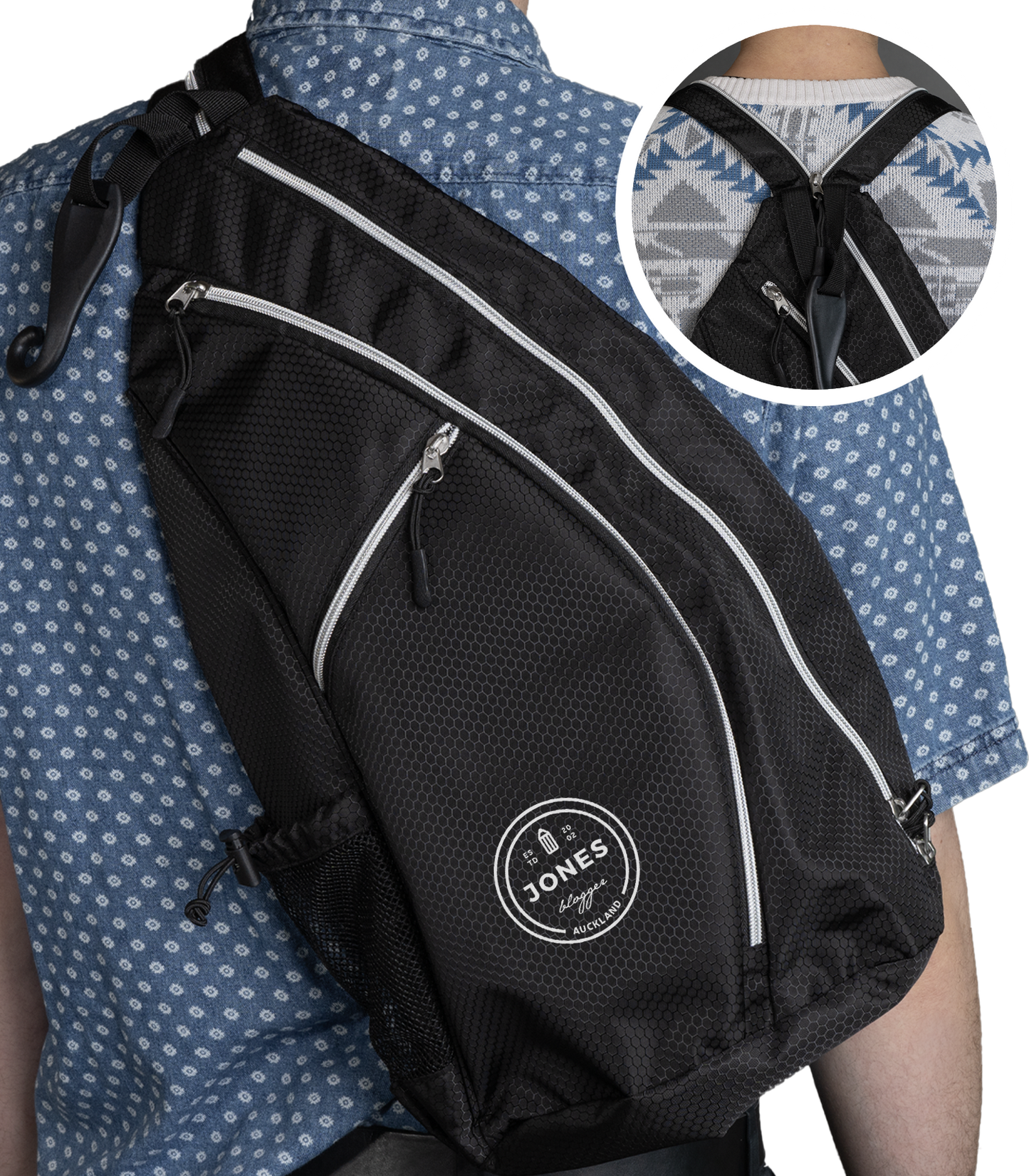 Black Pickleball Sling Bag