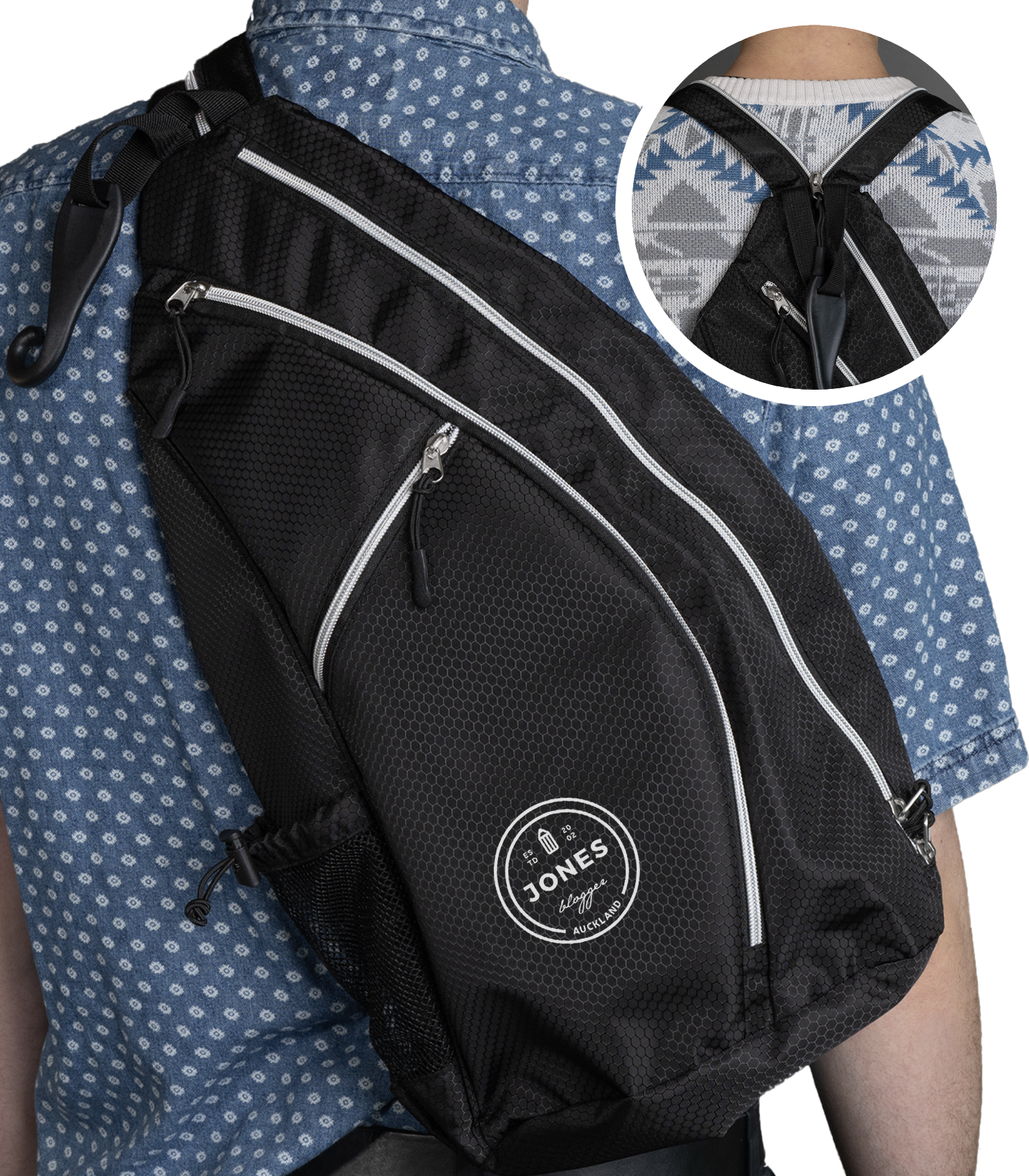 Black Pickleball Sling Bag