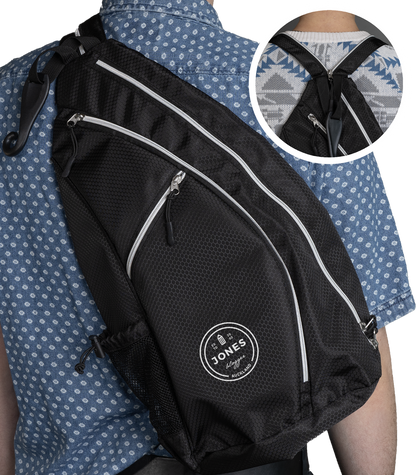 Black Pickleball Sling Bag