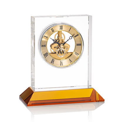 Ashland Clock on Base - Gold Dial