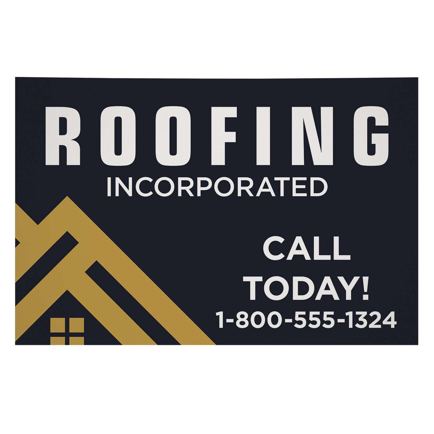 36" x 24" Corrugated Plastic Sign (Single-Sided)