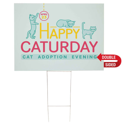 36" x 24" Corrugated Plastic Sign Kit (Double-Sided)