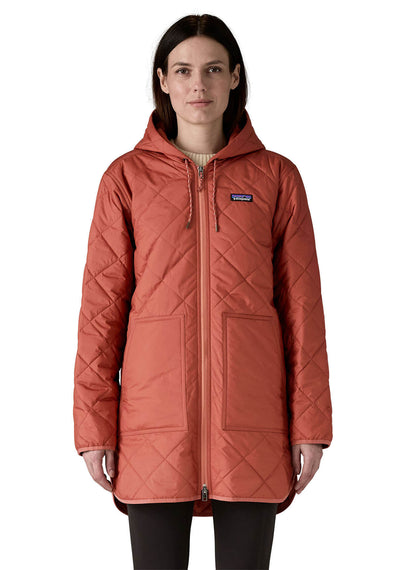 Patagonia Women's Diamond Quilted Parka - Potters Red - XXS