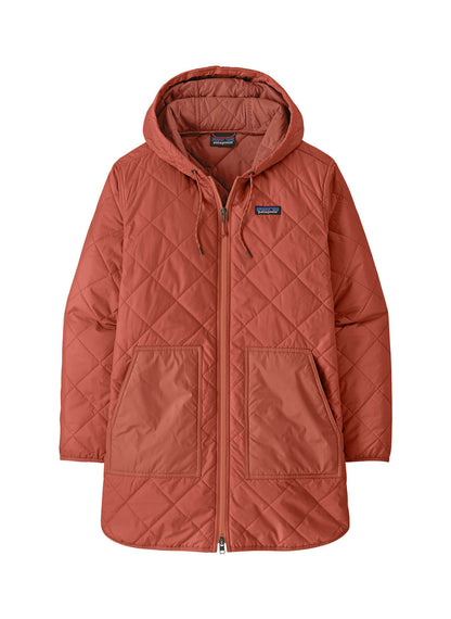 Patagonia Women's Diamond Quilted Parka - Potters Red - XXS