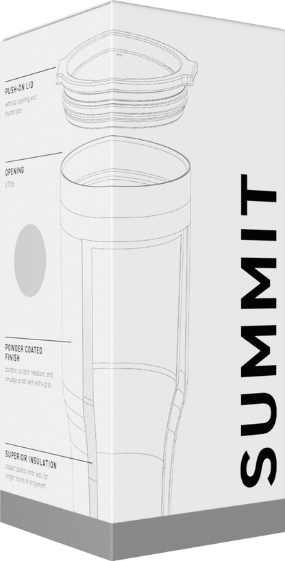 matte black 28 oz summit - powder