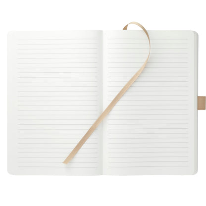 Front View of Natural 5.5" x 8.5" FSC® Mix Stone Soft Bound Journal