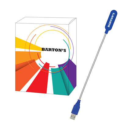 BLUE USB Flexi-Light With Custom Box