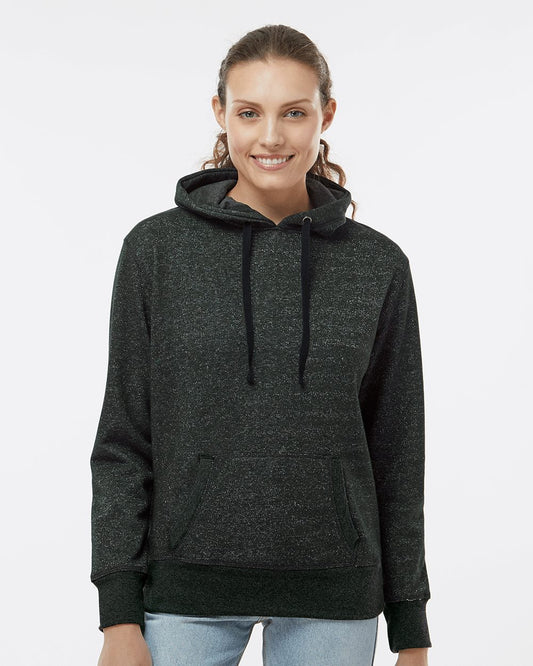 Women’s Glitter French Terry Hooded Sweatshirt - 8860