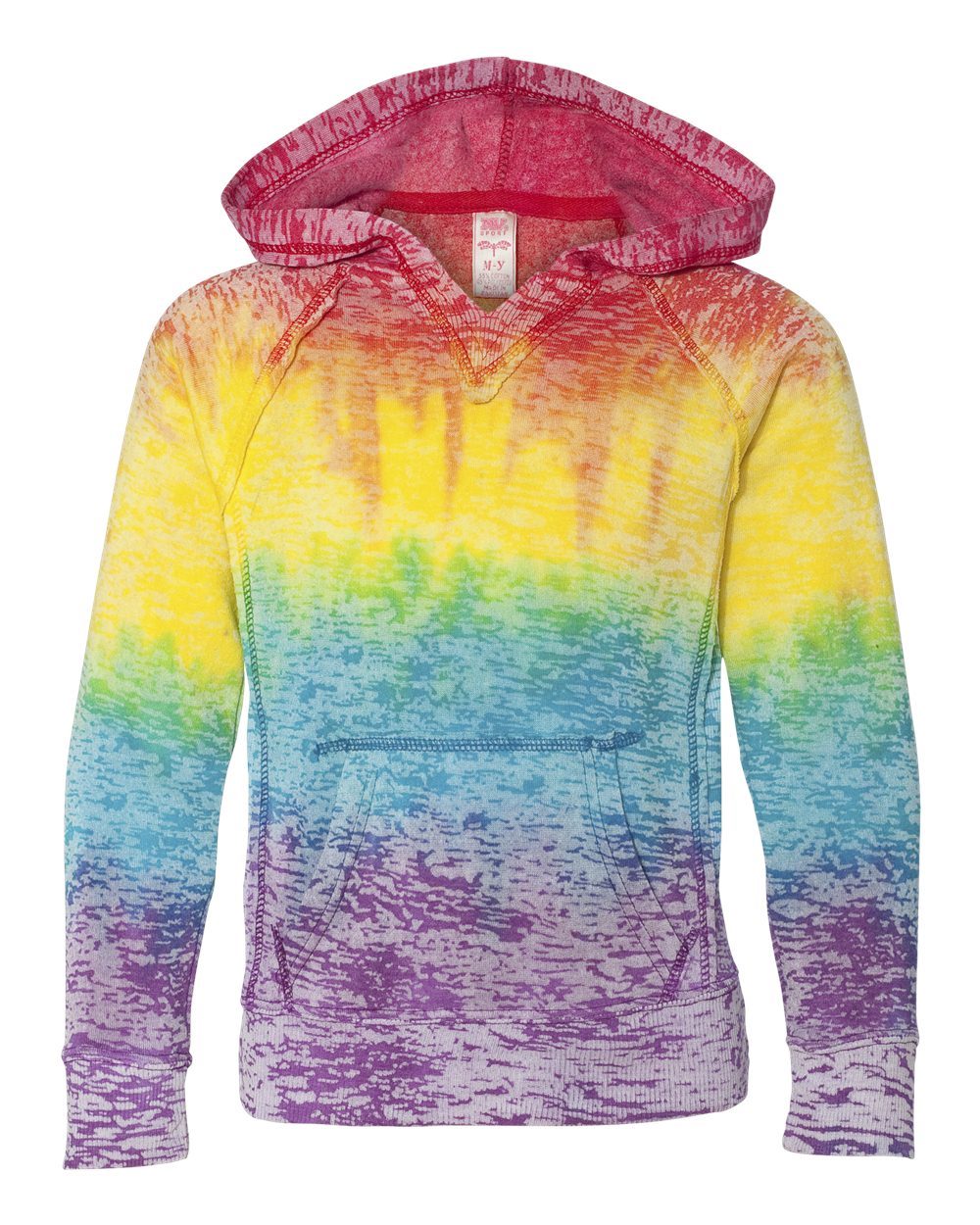 Girls’ Courtney Burnout V-Notch Hooded Sweatshirt - W1162Y