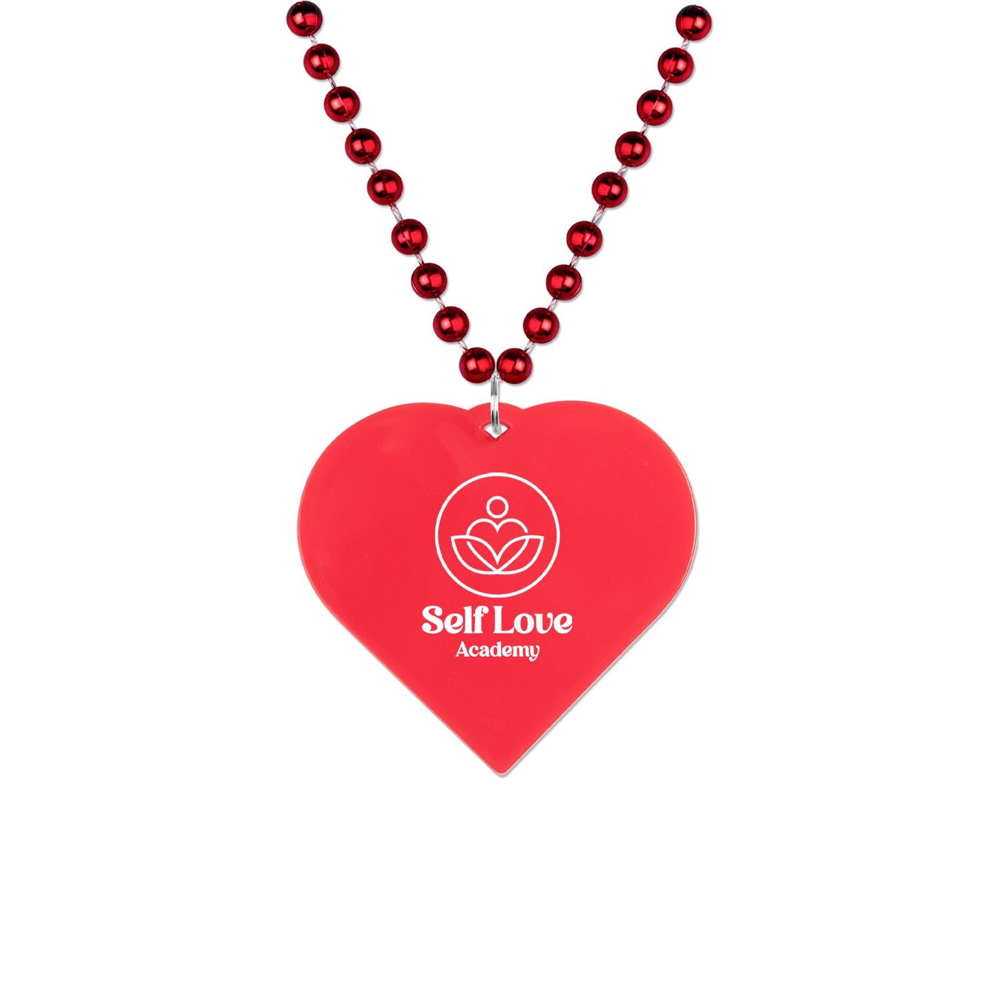Red Heart Medallion Beads