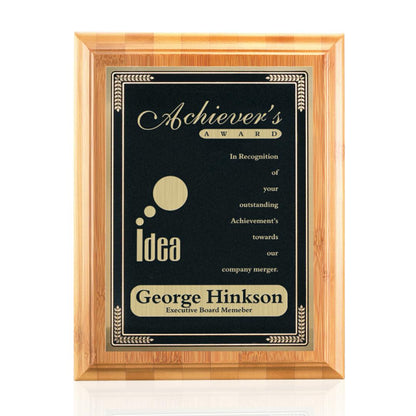Bamboo/Cardinal Plaque - Black
