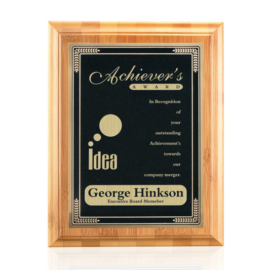 Bamboo/Cardinal Plaque - Black