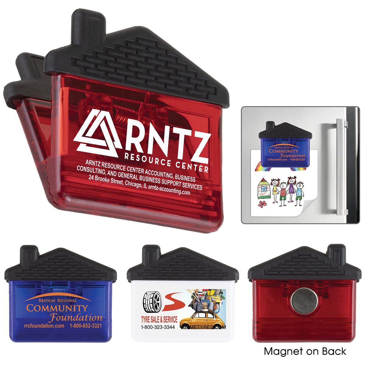 THE HOUSEMATE" HOUSE SHAPED MAGNET CLIP