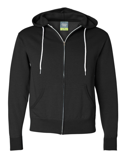 Unisex Lightweight Full-Zip Hooded Sweatshirt - AFX90UNZ