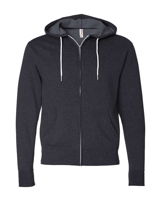 Unisex Lightweight Full-Zip Hooded Sweatshirt - AFX90UNZ