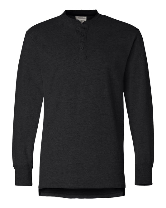 Men's Vintage Brushed Jersey Henley - 8244
