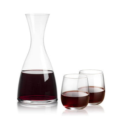 Barham Carafe & Crestview Stemless Wine