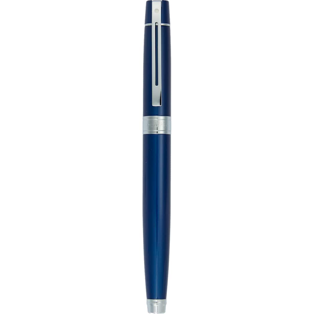 Front View of Black Sheaffer® 300 Glossy Lacquer Roller Ball