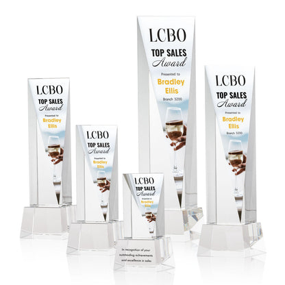 Easton VividPrint™ Award on Base - Clear