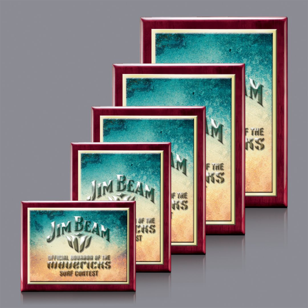 Oakleigh VividPrint™ 3D Plaque - Rosewood/White