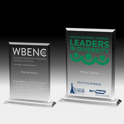 Screen Printed Acrylic Billboard Award - 8 1/4"