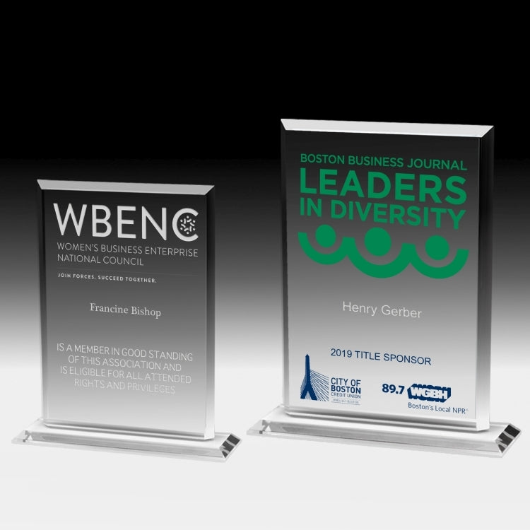 Laser Engraved Acrylic Billboard Award - 8 1/4"